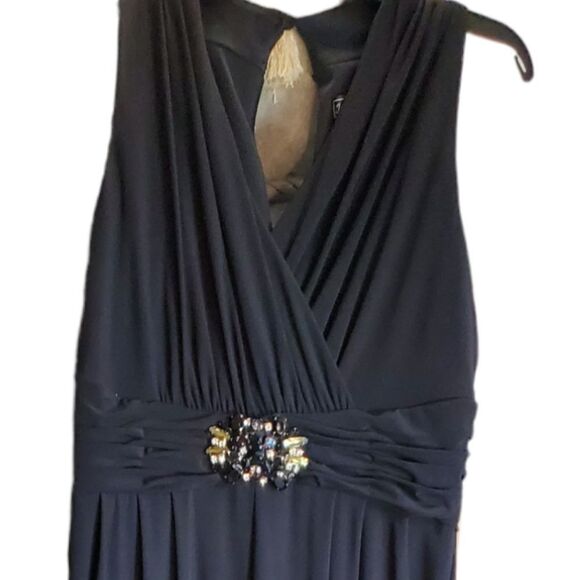 Jessica Howard jumpsuit black w bling 10P - Picture 3 of 11